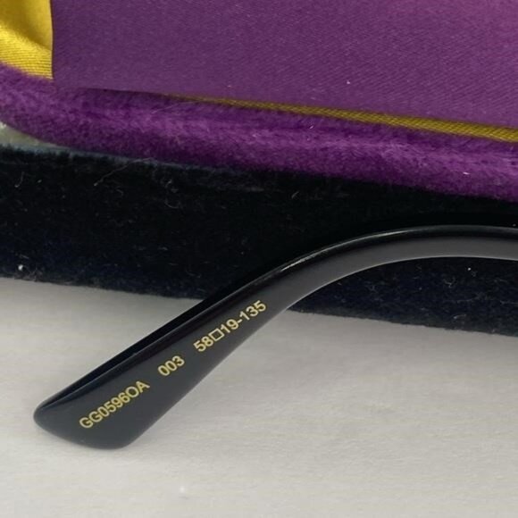 New Authentic Gucci Demo Round Ladies Eyeglasses GG0596OA 003 58 - Picture 9 of 9